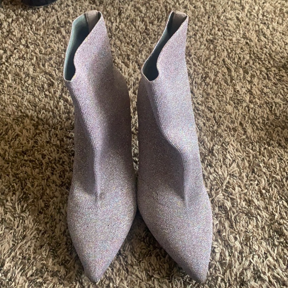 Pink sparkle boots
